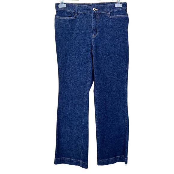Talbots blue Flare jeans, 8P, normcore, staple, everyday, timeless, minimalist - Picture 2 of 7